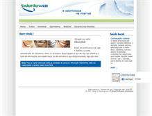 Tablet Screenshot of odontoweb.com.br